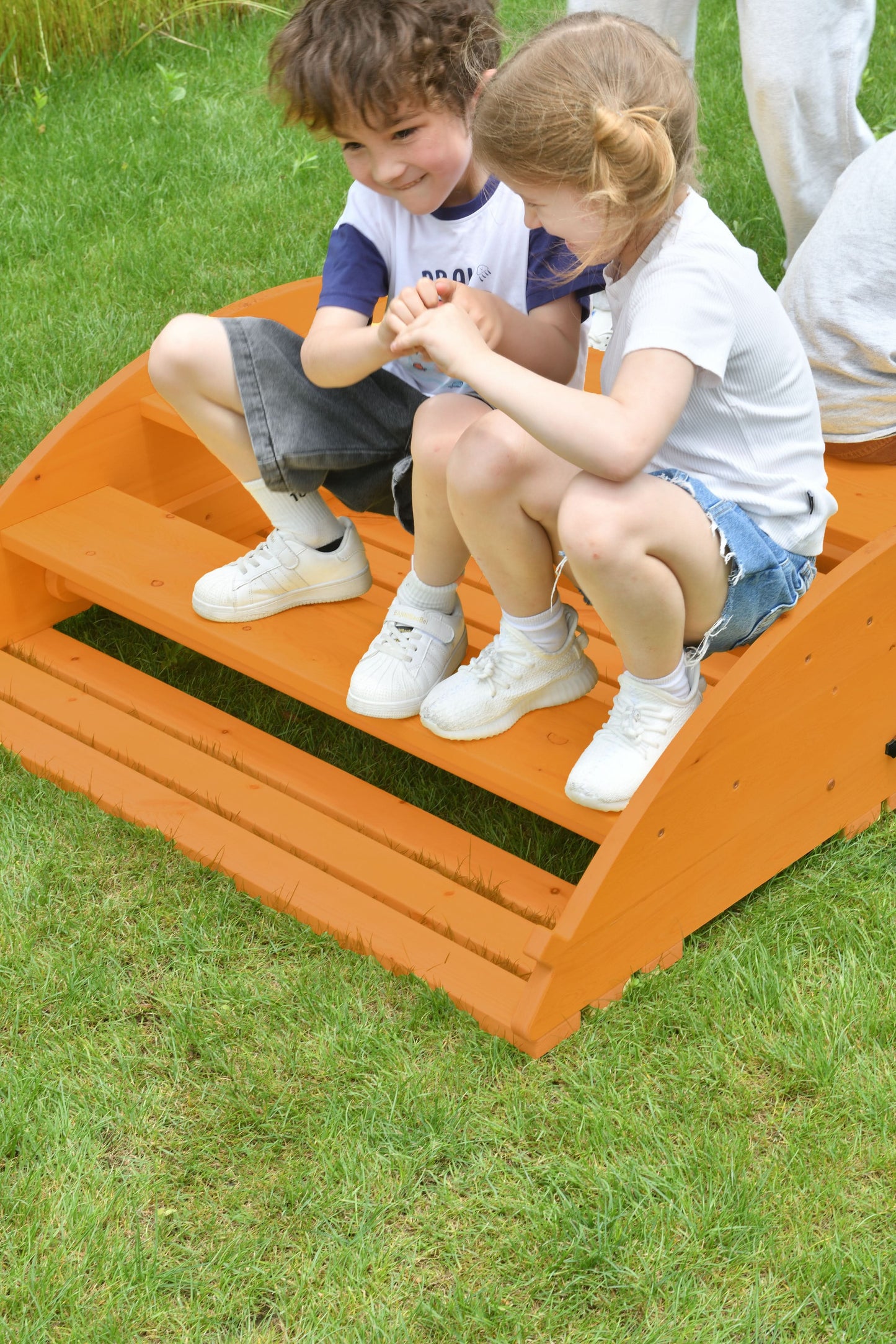 Banyan Jumbo Wooden Rocker & Climber Playset | Outdoor Gross Motor Toy for Toddlers