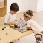 Avenlur Adrian Multi-Height Adjustable Wooden Table and Chairs Set - Montessori Inspired for Toddlers & Kids