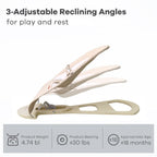 Avenlur Fir Wooden Baby Bouncer – Foldable Infant Rocker with Play Arch