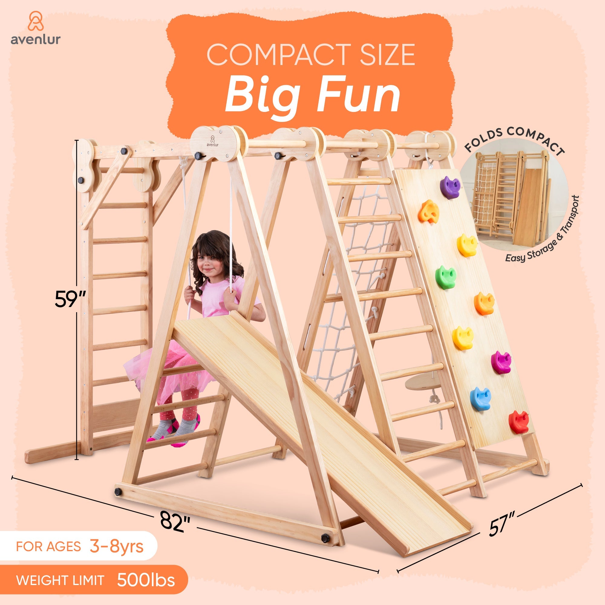 Chestnut - 8-in-1 Jungle Gym for Toddlers – NeuroplayHub