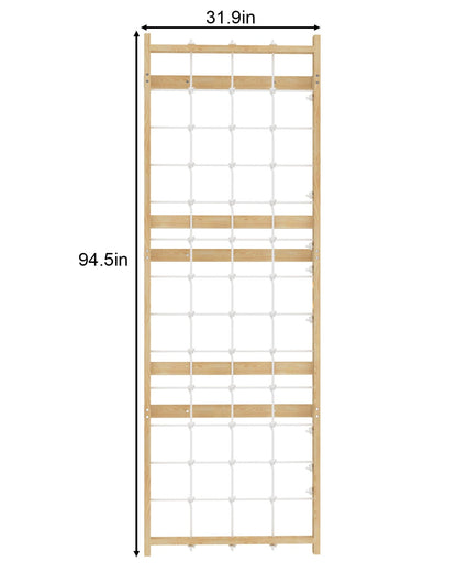 Walnut Modular 9-in-1 Swedish Ladder Wall Gym – Indoor Climber for Kids & Toddlers