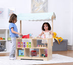 Holly Wooden Market Stand – Kids’ Pretend Play Shop & Display Shelf