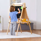 Foldable Kids Easel – 3 Adjustable Heights, Art Station for Drawing & Painting