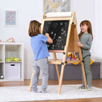 Foldable Kids Easel – 3 Adjustable Heights, Art Station for Drawing & Painting