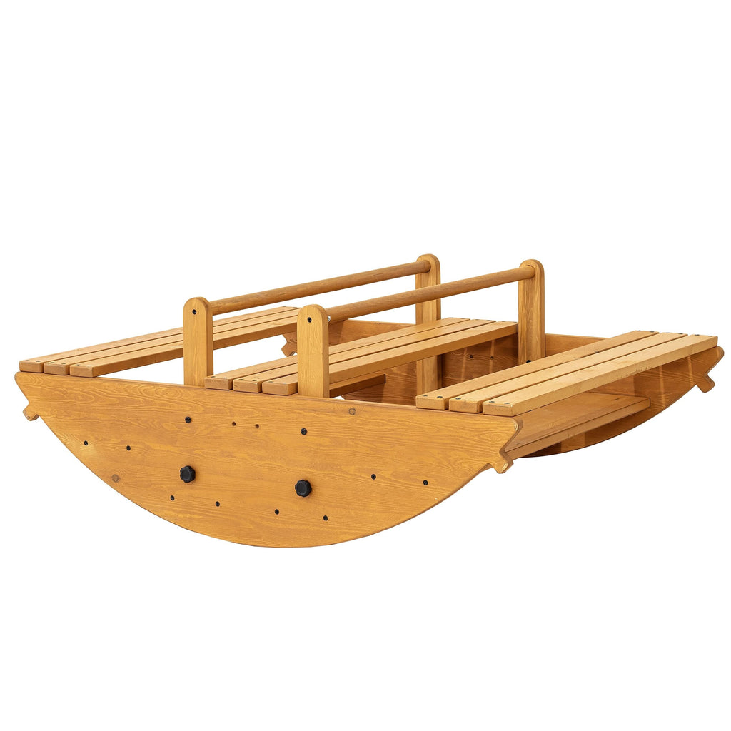 Banyan Jumbo Wooden Rocker & Climber Playset | Outdoor Gross Motor Toy for Toddlers