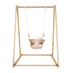 Spruce - Baby and Toddler Foldable Wooden Swing Set