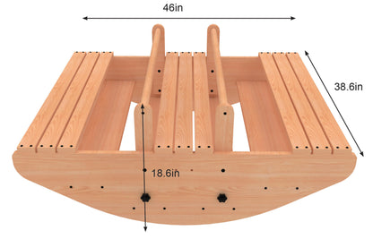 Banyan Jumbo Wooden Rocker & Climber Playset | Outdoor Gross Motor Toy for Toddlers