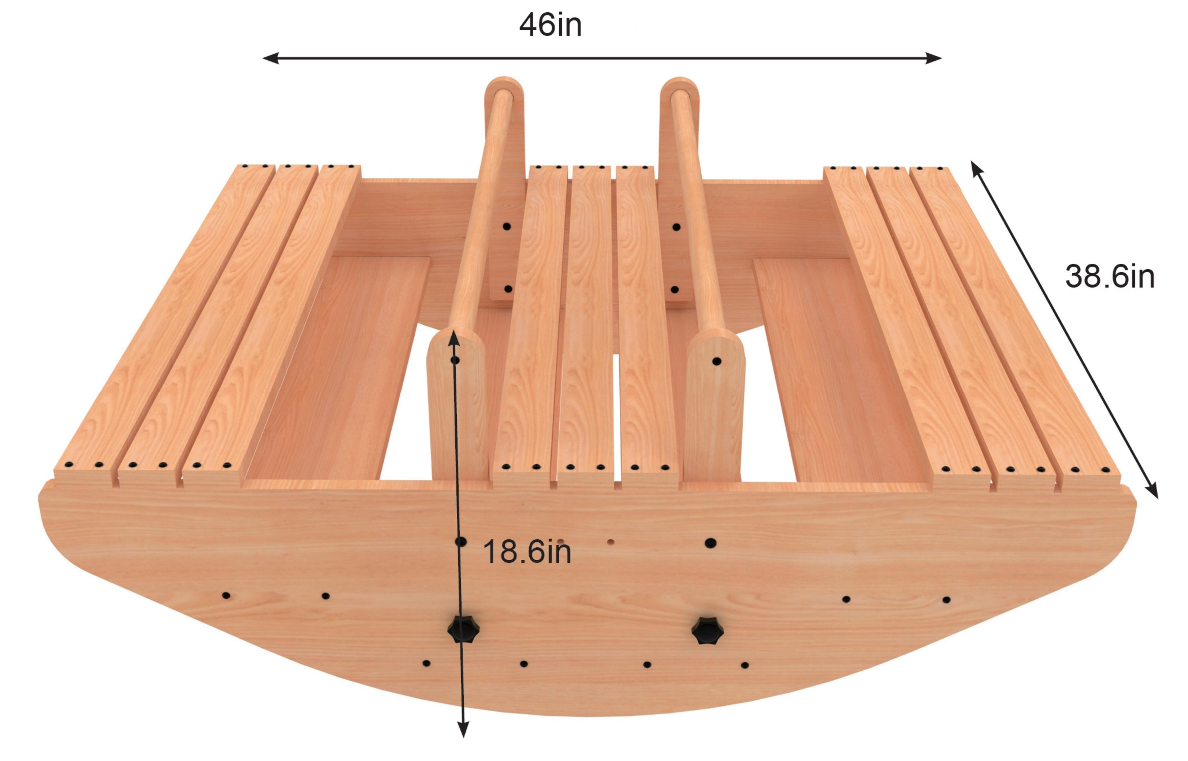 Banyan Jumbo Wooden Rocker & Climber Playset | Outdoor Gross Motor Toy for Toddlers