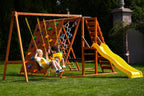 Sycamore Backyard Climbing Set – 2 Swings, Trapeze Bar & Outdoor Fun