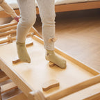 Bazel 6-in-1 Pikler Climber Set | Wooden Triangle, Rocker Arch & Slide for Toddlers