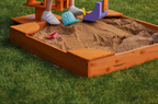 Avenlur Wooden Sandbox – Durable Outdoor Play Area, Perfect for Excavator