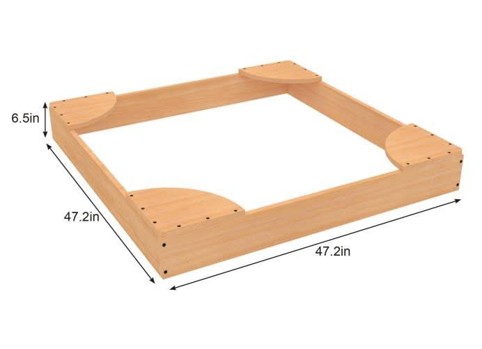 Avenlur Wooden Sandbox – Durable Outdoor Play Area, Perfect for Excavator