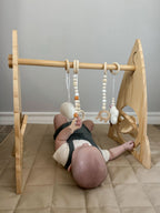 Rocket Wooden Baby Gym – Modern Montessori-Inspired Infant Play Arch