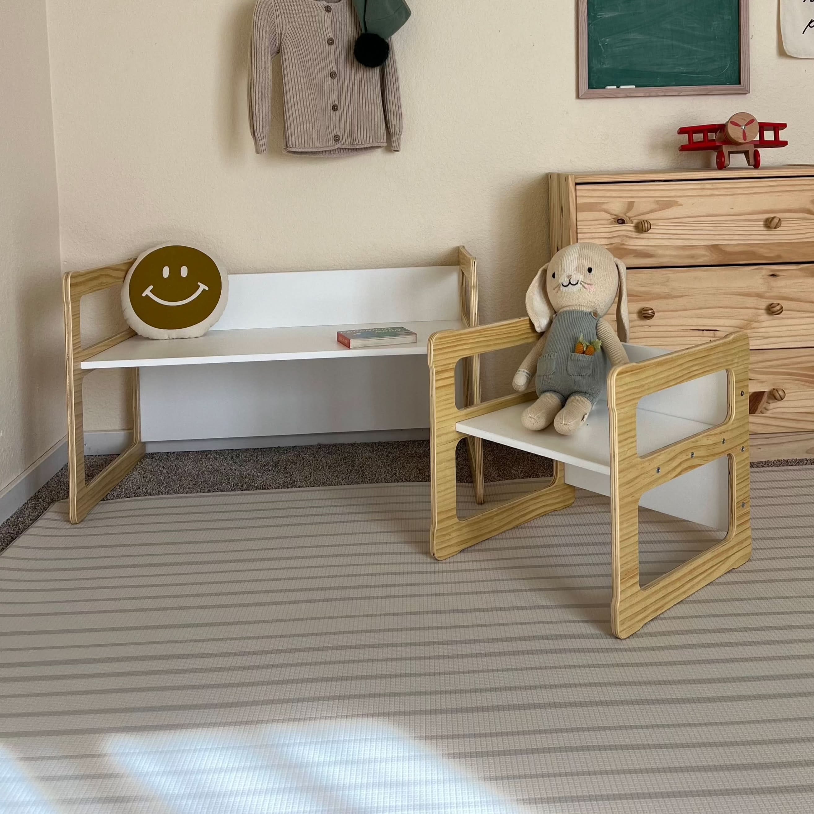 Hanover Weaning Table & Chair Set for Toddlers | Montessori-Style Wood Furniture