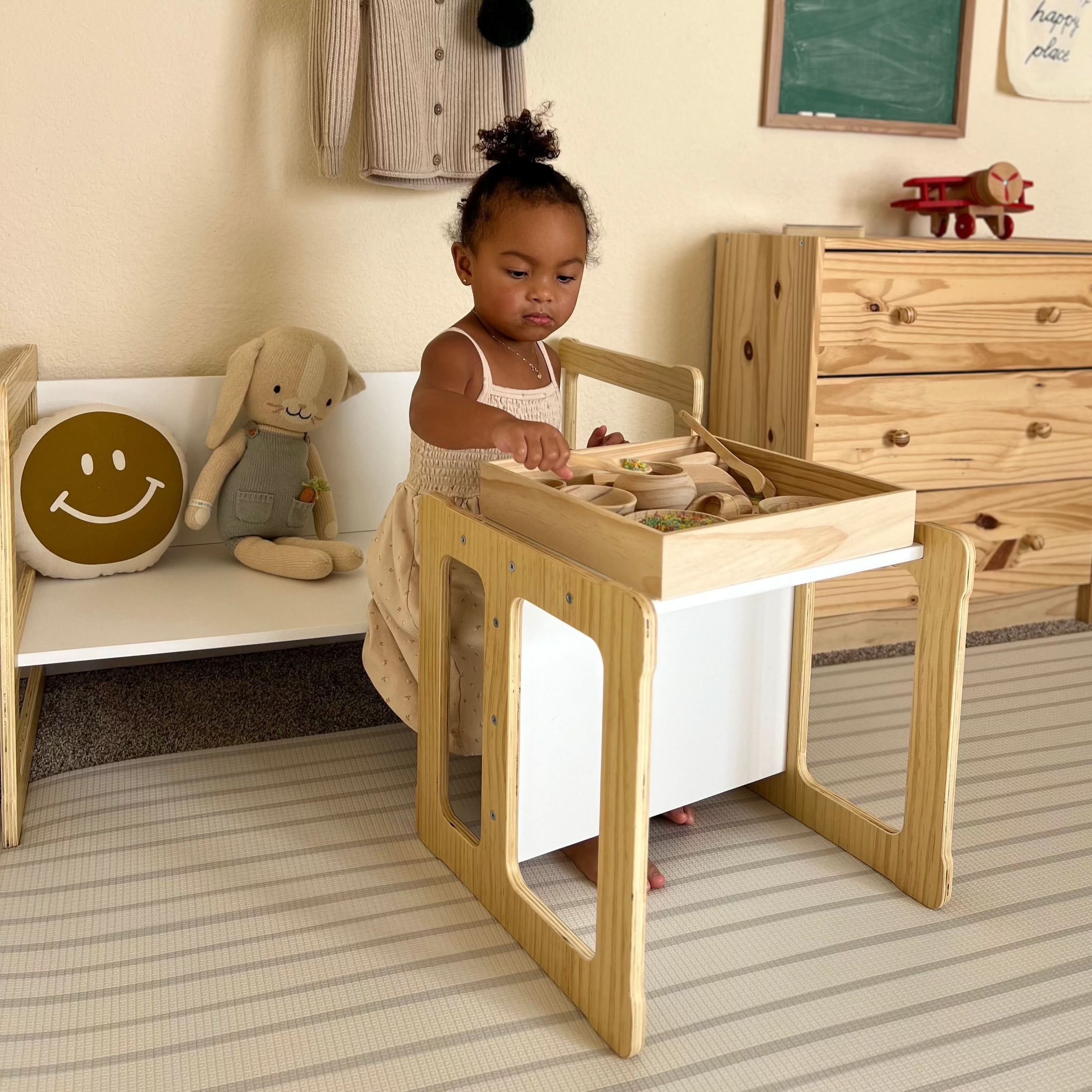 Hanover Weaning Table & Chair Set for Toddlers | Montessori-Style Wood Furniture