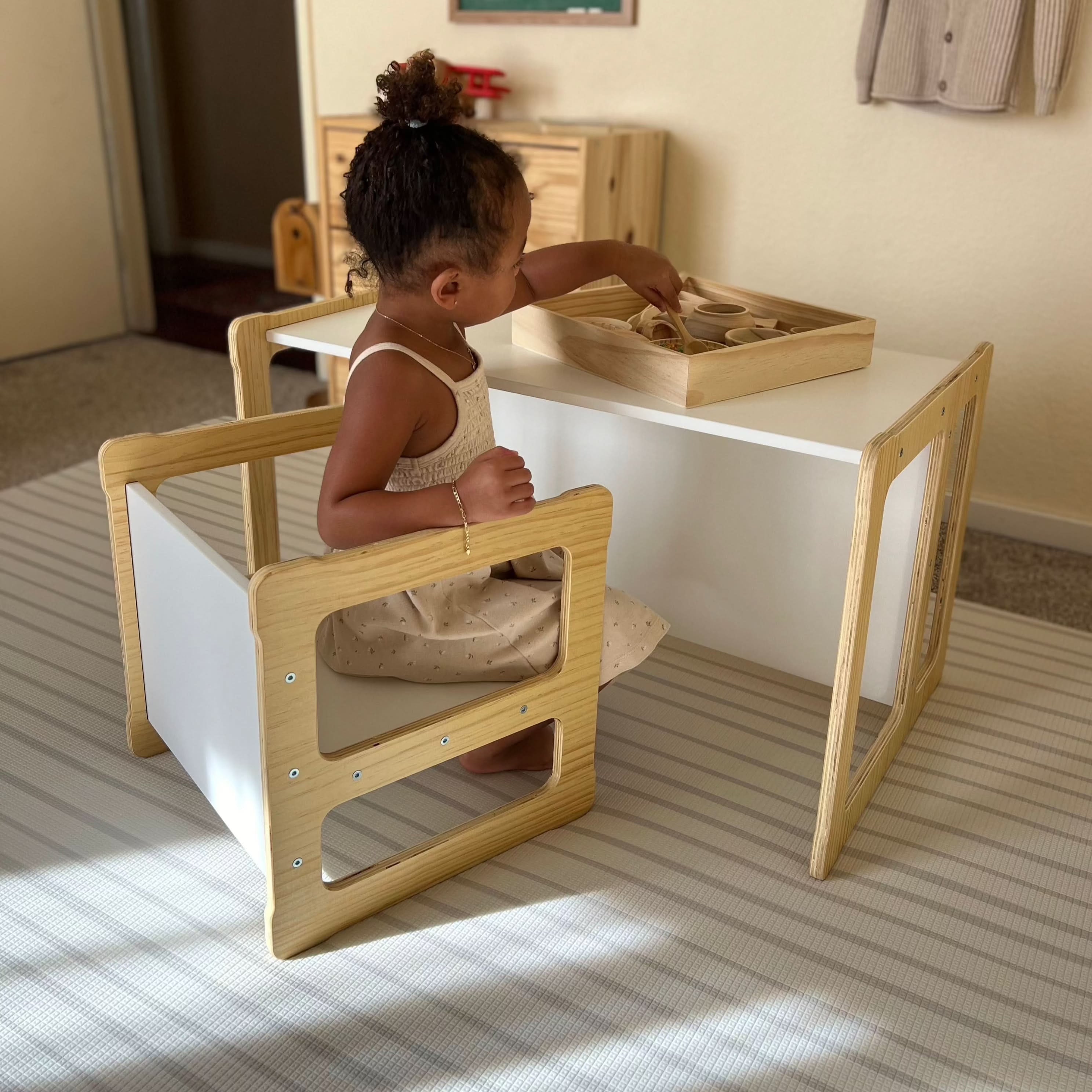 Hanover Weaning Table & Chair Set for Toddlers | Montessori-Style Wood Furniture