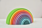 Wooden Rainbow Stacker Blocks