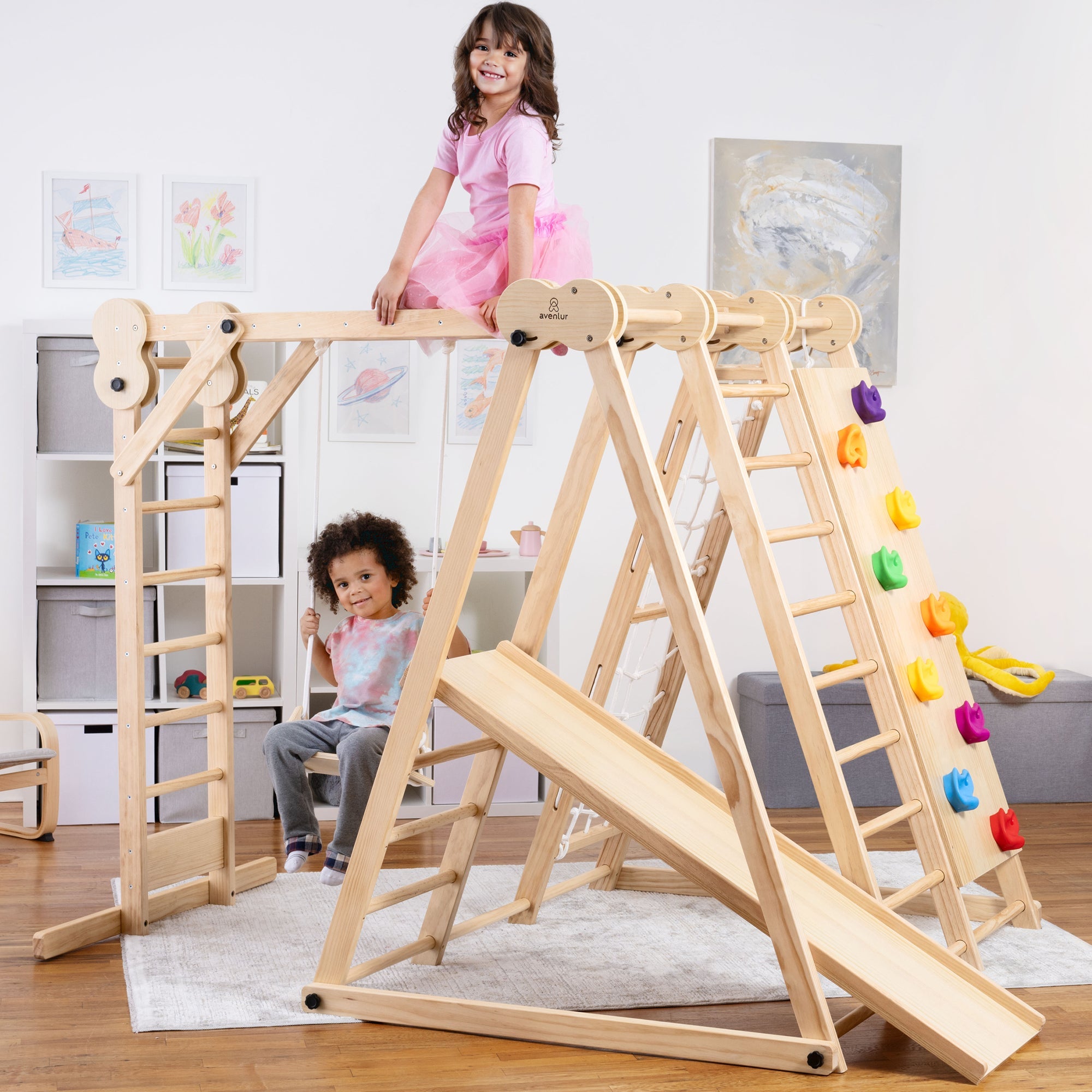 Chestnut - 8-in-1 Jungle Gym for Toddlers – NeuroplayHub