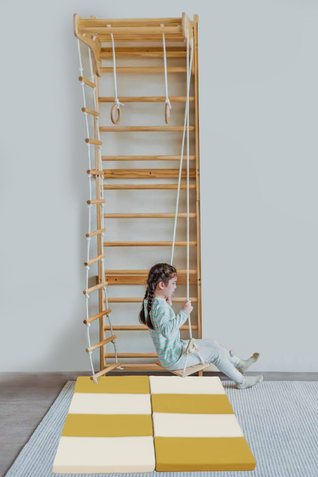 Indoor Playset Mat – Cushioned Floor Mat Compatible with Avenlur Betula Climber