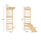 Betula Swedish Wall Ladder & Indoor Wooden Climber for Kids – Home Gym Playset