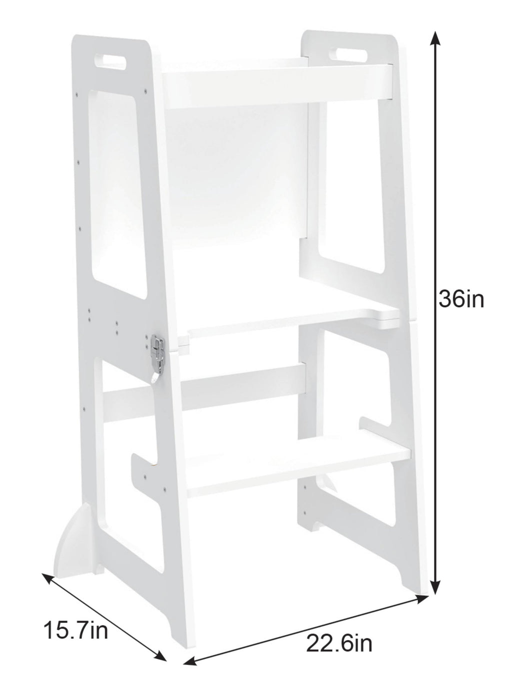 Date - 4 in 1 Kitchen Tower, Desk, Step Stool and Chalkboard