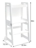 Date - 4 in 1 Kitchen Tower, Desk, Step Stool and Chalkboard