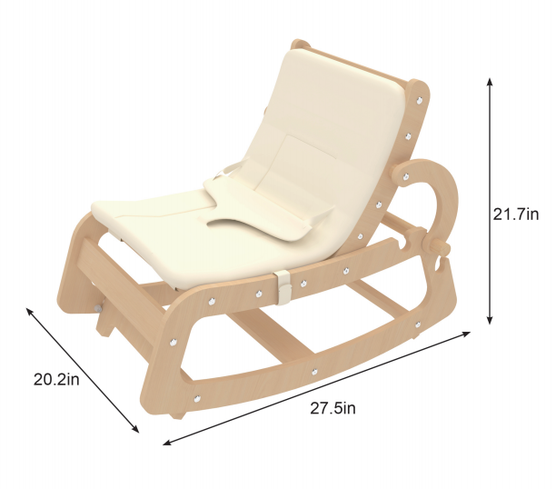 Avenlur Hemlock Wooden Baby Rocker – Soothing Infant Sleeper for Newborns