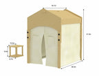 Ash Adjustable Wooden Learning Tent with Kids Desk & Chair – 2-in-1 Play & Study Station