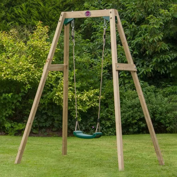 Plum Wooden Single Swing Set
