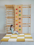 Indoor Playset Mat – Cushioned Floor Mat Compatible with Avenlur Walnut Climber